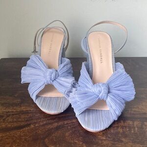 Loeffler Randall powder blue Bow Sandals
